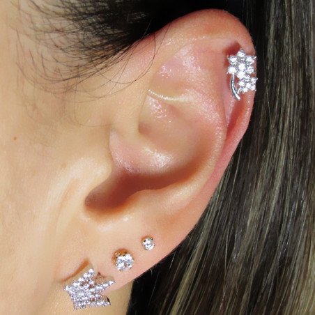 Piercing de Orelha - Dourado - 6ORE308