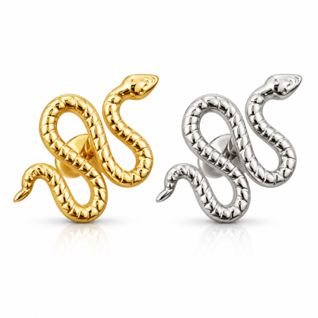 Piercing de Tragus em Titânio - Labret Serpente - 7TRG239