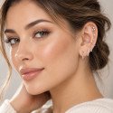 Piercing de Orelha - Labret Florzinha Flat - Titânio - 7TRG248