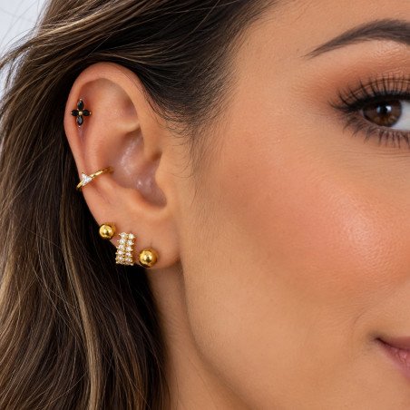 Piercing de Tragus em Titânio - Labret Estrela Polar - Rosca Interna - 7TRG264