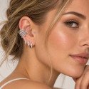 Piercing Labret Mini Borboleta em Titânio - Pin Push  Haste Mais Fina - 7TRG265