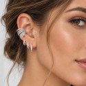 Piercing Labret Mini Florzinha em Titânio - Pin Push  Haste Mais Fina - 7TRG266