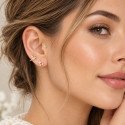 Piercing Labret Mini Florzinha em Titânio - Pin Push  Haste Mais Fina - 7TRG266