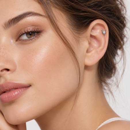 Piercing Labret Escorpião em Titânio -  7TRG278
