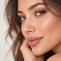 Piercings de Nariz - Dourado - Cristal Branco - Aço Cirúrgico - 2NAA13
