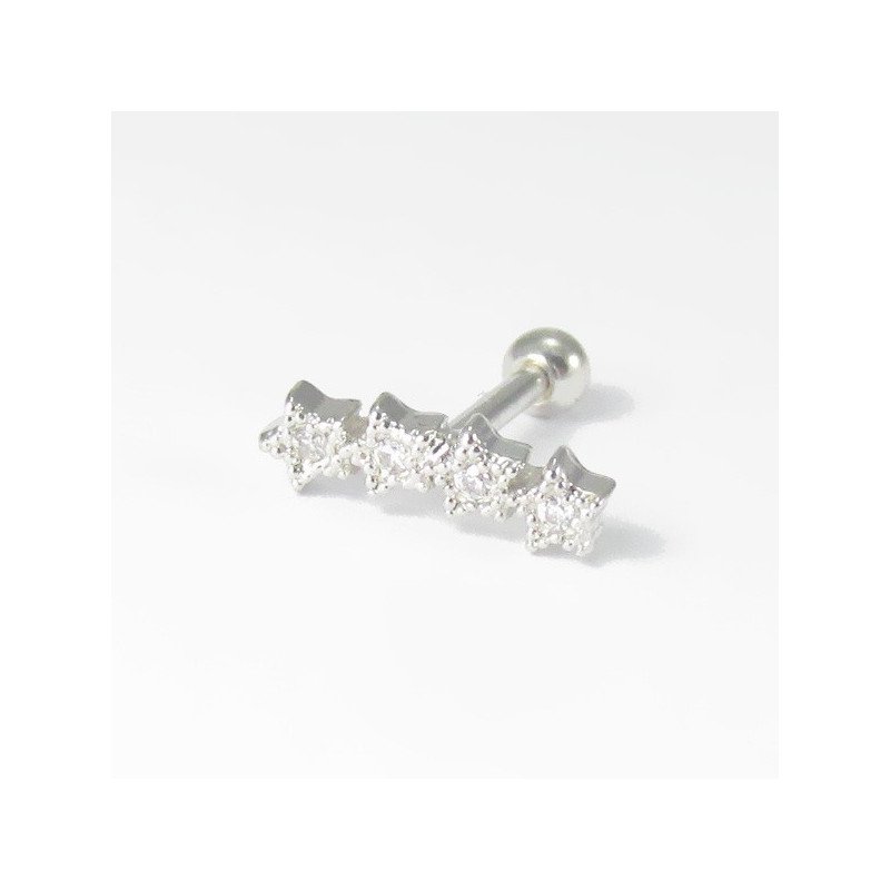 Piercing de Orelha com Estrelinhas - 6ORE316