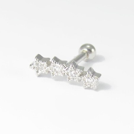 Piercing de Orelha com Estrelinhas - 6ORE316