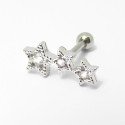 Piercing de Orelha Cluster com Estrelas - 6ORE374