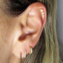 Piercing de Orelha Cluster com Estrelas - 6ORE374