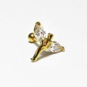 Piercing de Orelha - Fada - Dourado - 6ORE445