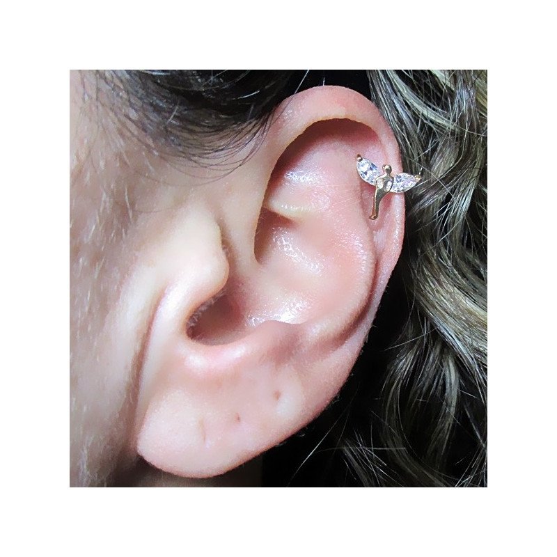 Piercing de Orelha - Fada - Dourado - 6ORE445
