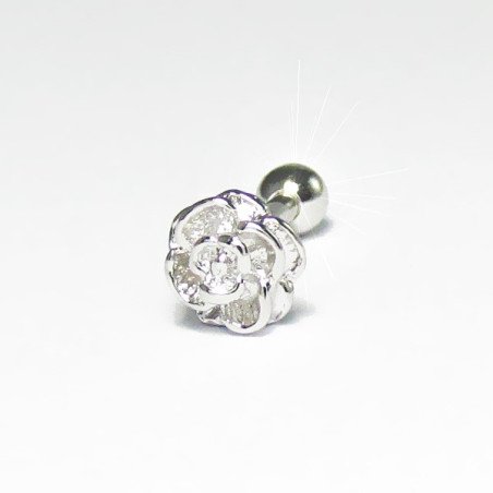 Piercing de Orelha - Rosa -  6ORE447