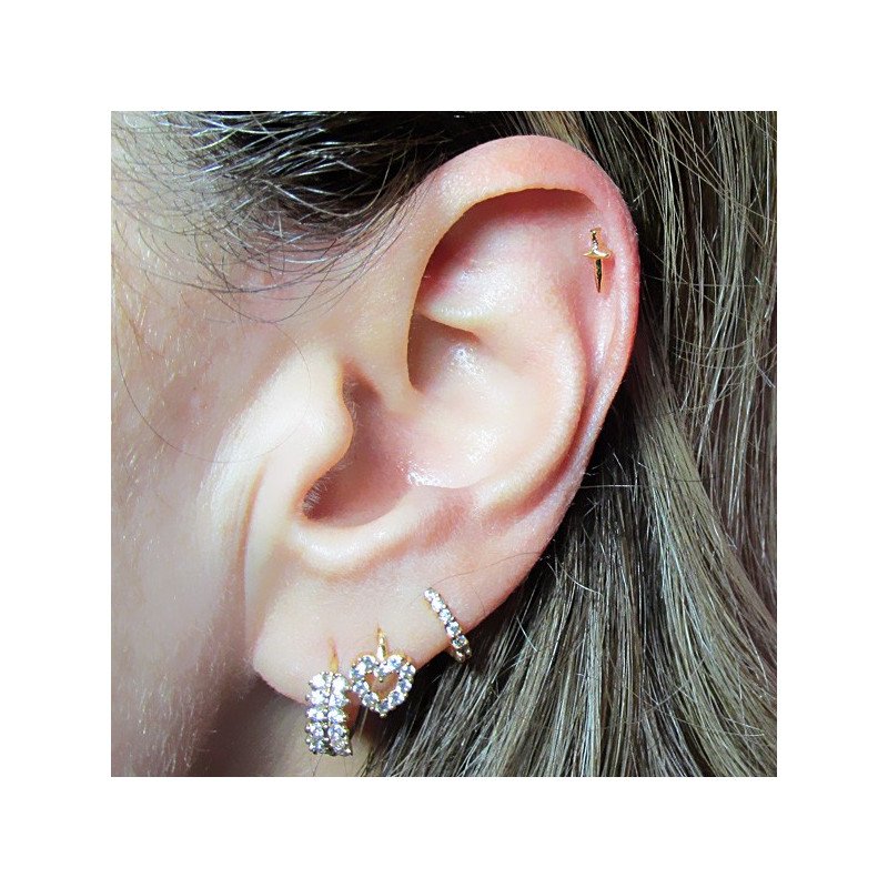 Piercing de Orelha com Adaga - 6ORE512