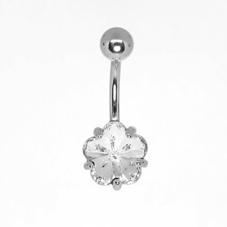 Piercings de Umbigo - Cristal em forma de Flor - 1FLO88