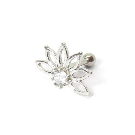 Piercing Flor de Lotus em Prata - 6ORE538