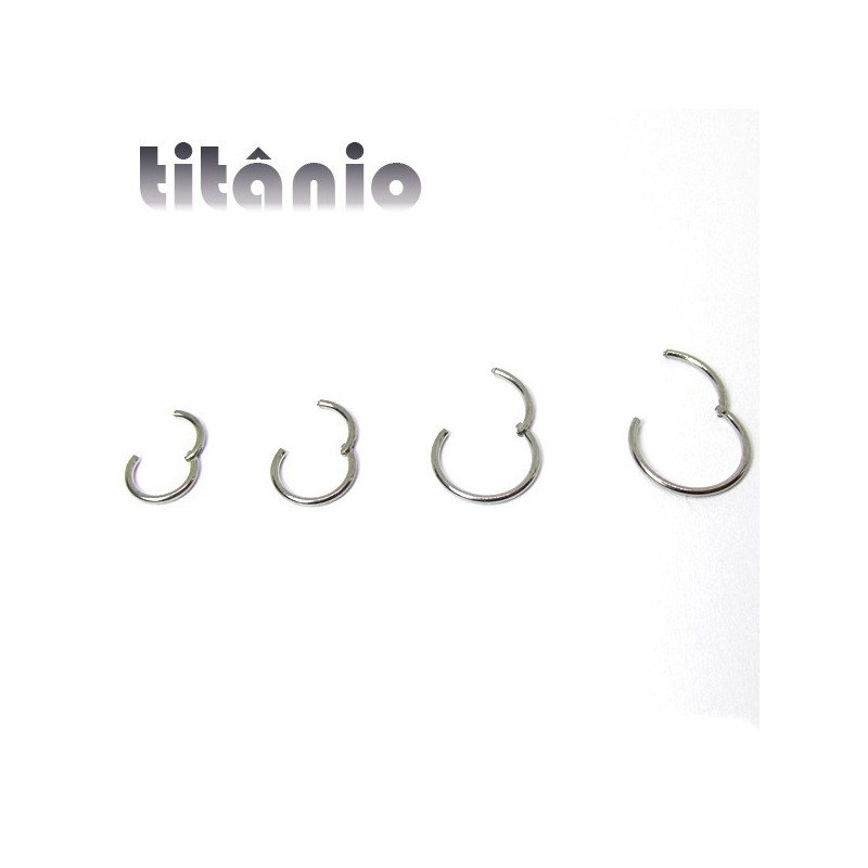 Piercing Argola 0.8mm Segmento Articulado em Titânio - 6ORE552