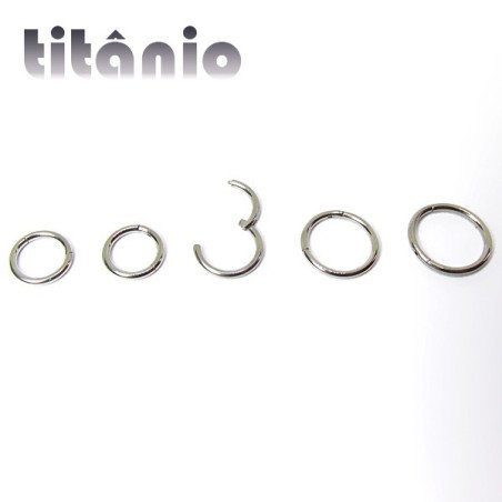 Piercing Argola 1.0mm Segmento Articulado em Titânio - 6ORE553