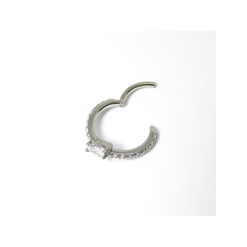 Piercing Conch Argolinha Clicker Marquise Cubic Zircônia - 100% em Aço Cirúrgico - 6ORE633