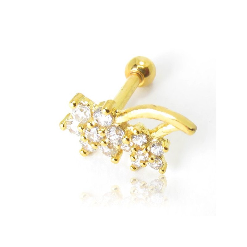 Piercing de Orelha - Dourado - 6ORE308