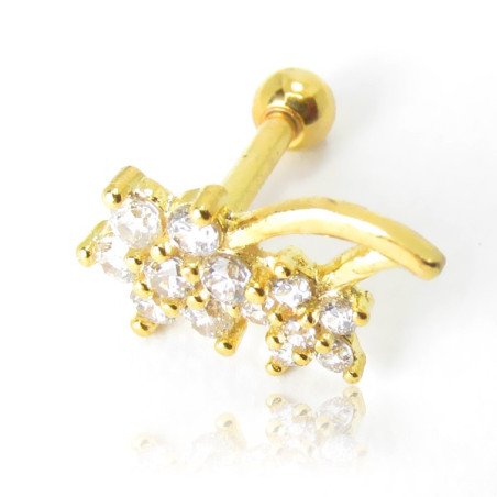 Piercing de Orelha - Dourado - 6ORE308
