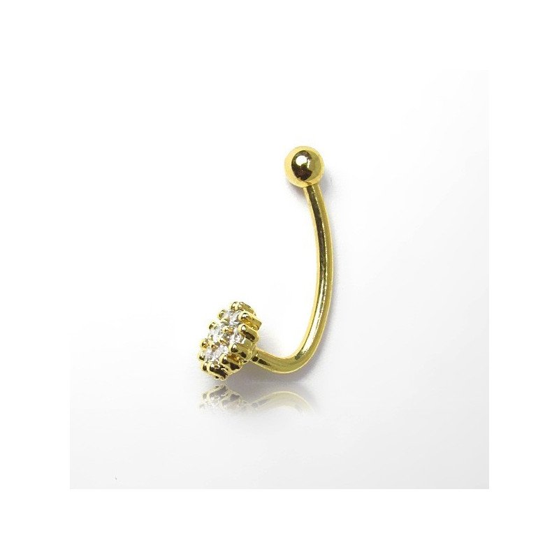 Mini Piercing Rook / Íntimo Dourado Genital - Christina - 18INT17