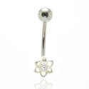 Piercing Rook / Íntimo Genital - Christina - Flor de Lótus - Prata -18INT19
