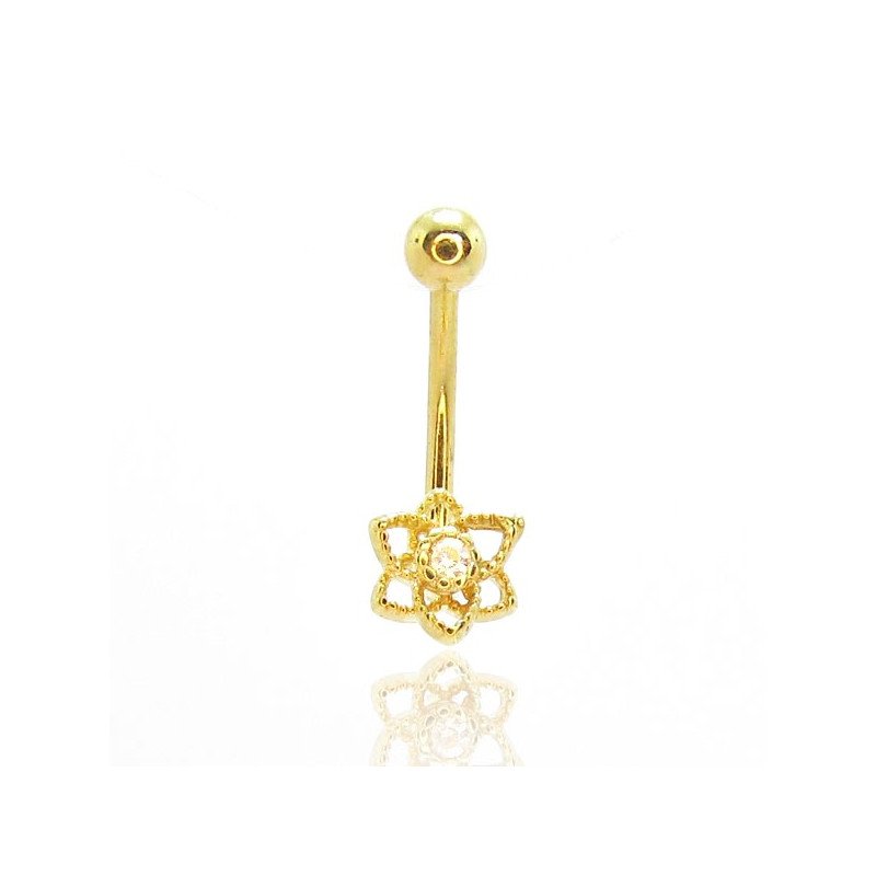 Piercing Rook / Íntimo Dourado Genital - Christina - Flor de Lótus - 18INT28