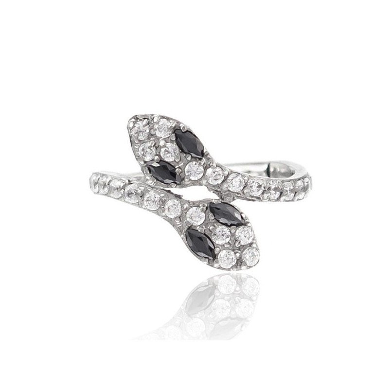 Piercing Luxo Hélix ou Conch - Argolinha Clicker em Titânio Natural - Serpente - 6ORE821