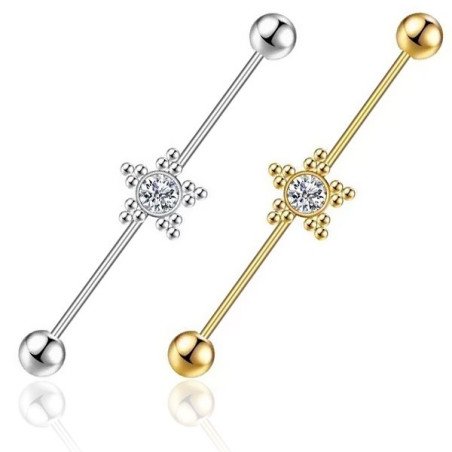 Outros Piercings - Transversal - Indiano Strass  - 5TRA105