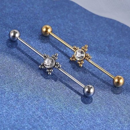 Outros Piercings - Transversal - Indiano Strass  - 5TRA105