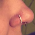 Piercing para Nariz ou Orelha - Argola Finíssima em Titânio - 2NAA98