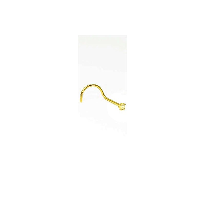 Piercings de Nariz - BRILHANTE - Ouro 18k - 2NOU07