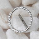 Piercing para Mamilo - Circular com Zircônias - 14MAM20