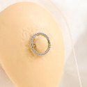 Piercing para Mamilo - Circular com Zircônias - 14MAM20