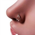 Piercing para Nariz ou Orelha - Argolinha 1,0 mm Clicker Dupla - 100% em Titânio - 2NAA102