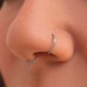 Piercing para Nariz ou Orelha - Argola Finíssima em Titânio - 2NAA98