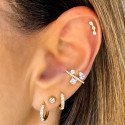 Piercing para Conch Multi Zircônias Cravejado - 100% em Titânio - 6ORE897