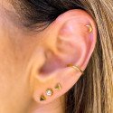 Piercing Conch Meia Argolinha em formato D Lisa - 100% em Titânio - 6ORE898