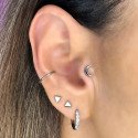 Piercing Conch Meia Argolinha em formato D Lisa - 100% em Titânio - 6ORE898