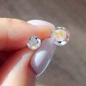 Piercing de Umbigo 100% em Aço Cirúrgico com Zircônias Furta-Cor- 1SIM137