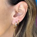 Piercing Argolinha com Pingente Palito - Titânio - 6ORE953