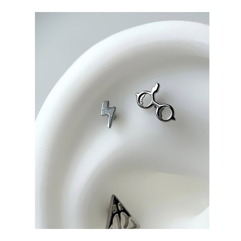 Piercing para Orelha - Mini Raio - Coleção Harry Potter - Titânio - 6ORE971