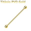 Piercing Transversal em Titânio - PVD GOLD - 5TRA117