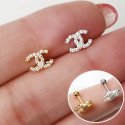 Piercing para Orelha - Logo Fashion em Prata 925 - 6ORE989