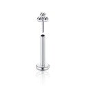Piercing Labret em Titânio - Trillion  - Natural ou PVD Gold - 7TRG128