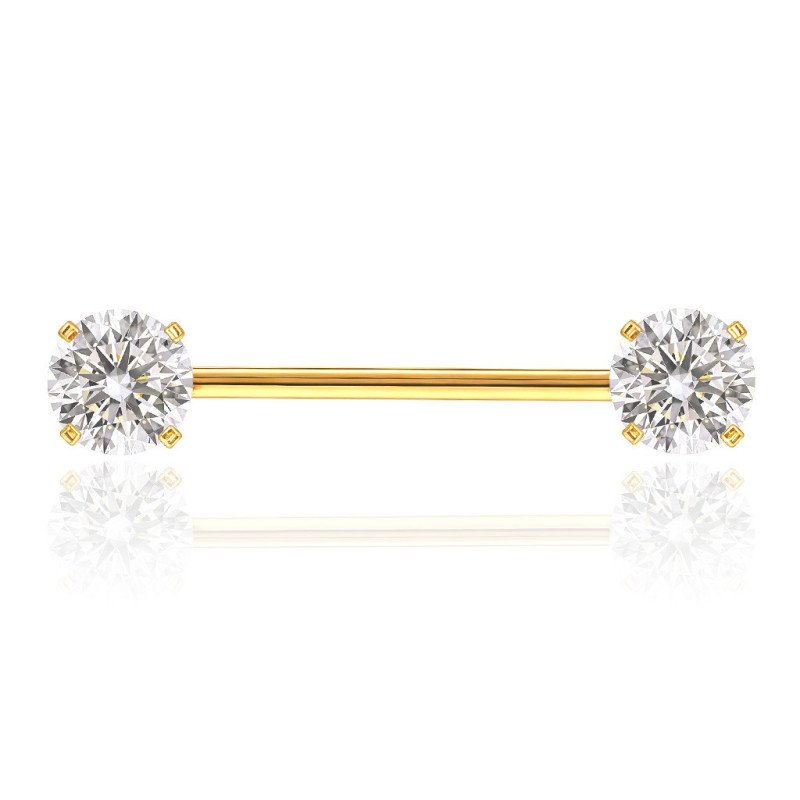 Piercing para Mamilo - PVD Gold - 14MAM13