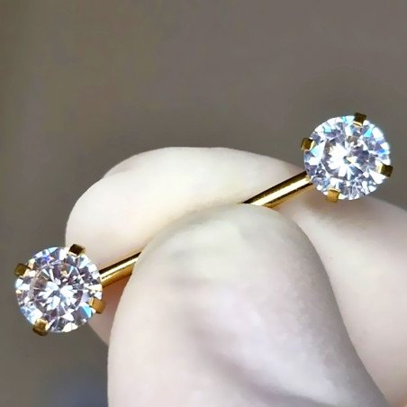 Piercing para Mamilo - PVD Gold - 14MAM13
