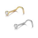 Piercings de Nariz Pontão - Titânio - Zircônia - 2NAA115