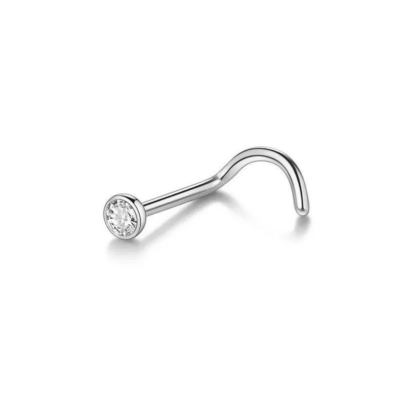 Piercings de Nariz Pontão - Titânio - Zircônia - 2NAA115