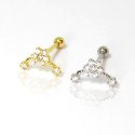 Piercing de Orelha - Cluster Flores - 6ORE1014